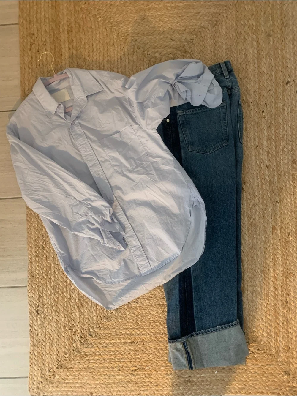 Citizens Of Humanity Two-Tone Denim Straight Jeans - Picture 9 of 9